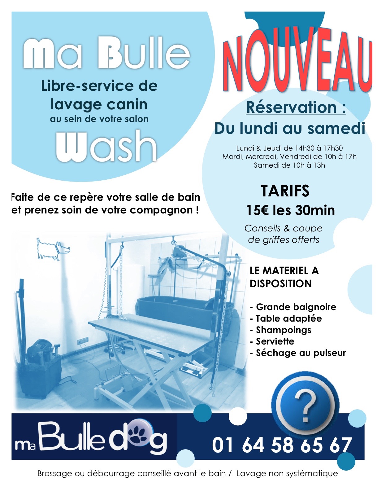 Libre service en lavage Canin